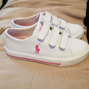 Little girls Polo Ralph Lauren Sneakers Pink/white